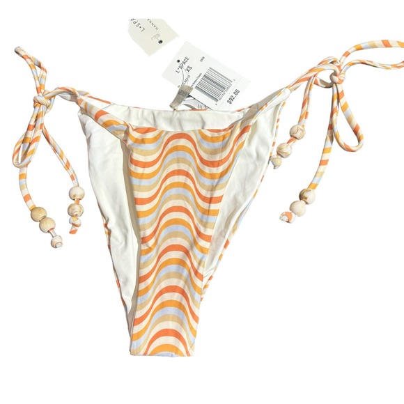 L*Space NWT Lennox Bikini Bottom Size XS Multi Color‎ in by Waves - Orange - Picture 1 of 3